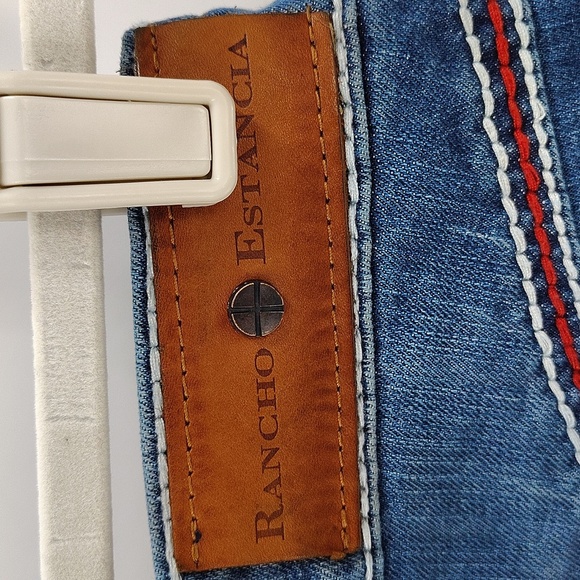 Rancho Estancia Southwest Tribal Jeans size 34 western bootcut embroidered - Picture 9 of 10